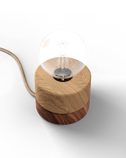 ALMUT 0239 Scandinavian Wood Table Lamp Swiss Pine