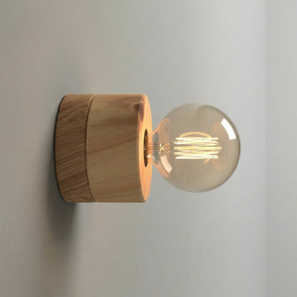 ALMUT 0239 Scandinavian Wood Wall Light Pine