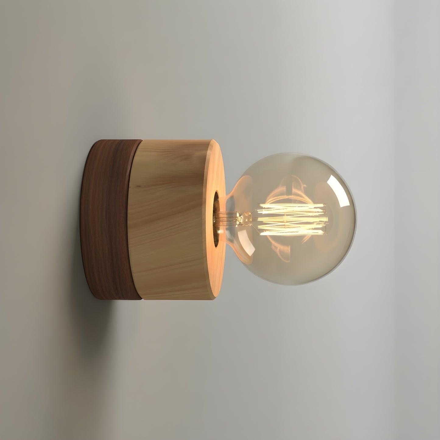 ALMUT 0239 Scandinavian Wood Wall Light Pine