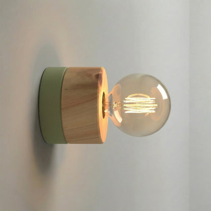 ALMUT 0239 Scandinavian Wood Wall Light Pine
