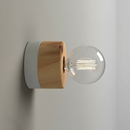 ALMUT 0239 Scandinavian Wood Wall Light Pine