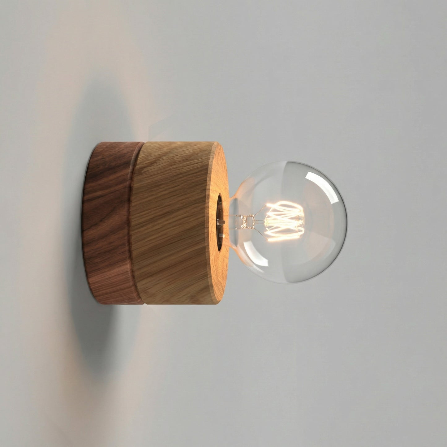 ALMUT 0239 Scandinavian Wood Wall Light Pine