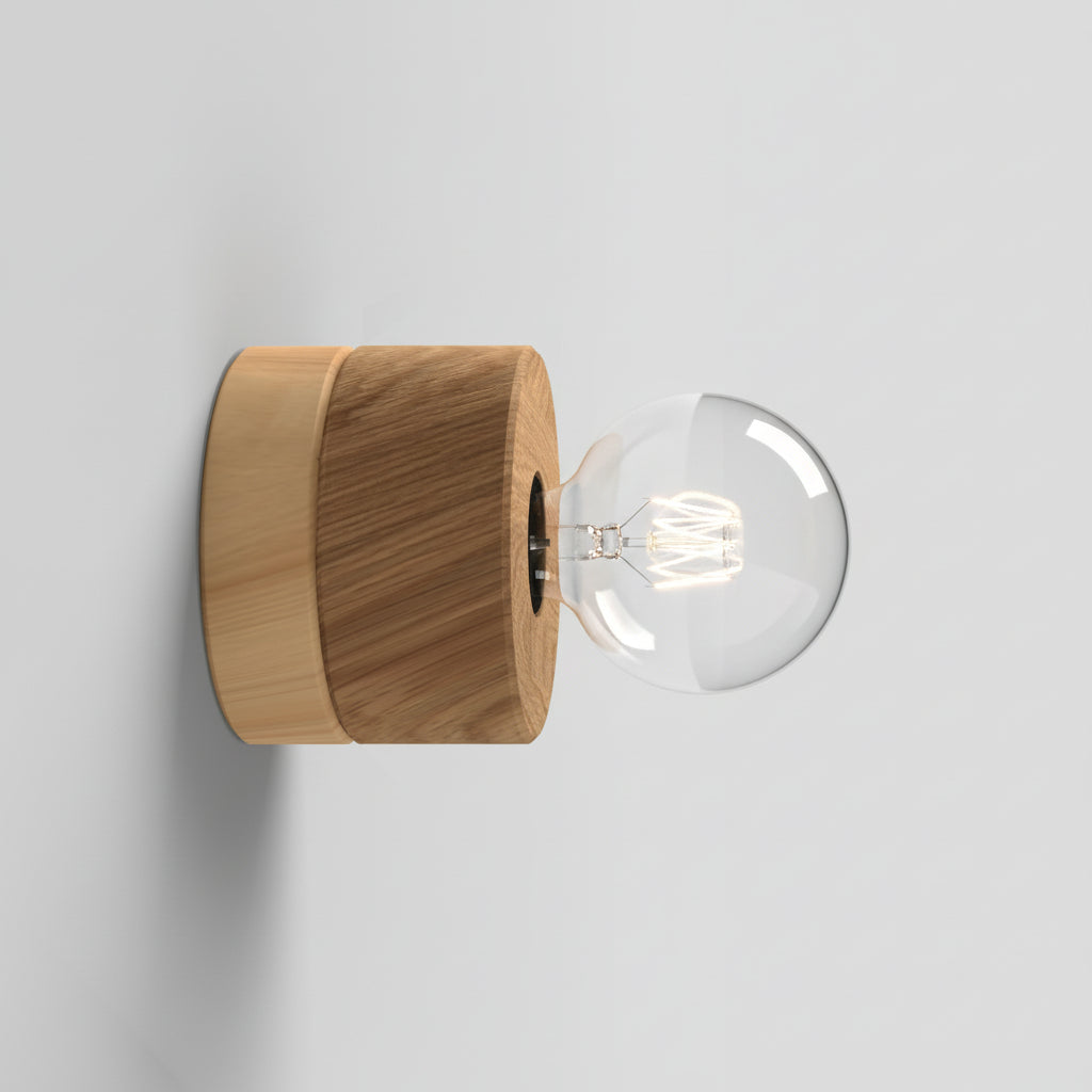ALMUT 0239 Scandinavian Wood Wall Light Pine