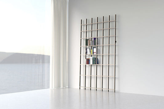 BREUER & BONO EIGER EI-48-B/W Sculptural Wall Shelf  – Birch Black/White