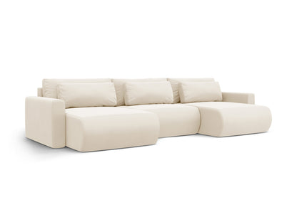 Belfast Panoramic Sofa with Box and Sleeping Function (4 Seats, 340x149x84) - Velvet - Gallery image 5