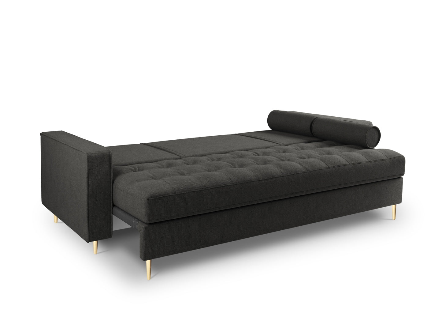 Aspen Sofa with Bed Function and Box (3 Seaters) - Structured Fabric - Structured Fabric - Gallery image 2