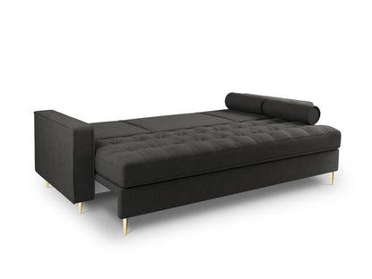 Aspen Sofa with Bed Function and Box (3 Seaters) - Structured Fabric - Structured Fabric - Gallery image 2