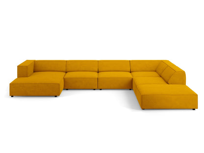 Arendal Panoramic Corner Sofa Chenille with corduroy (7 Seaters)