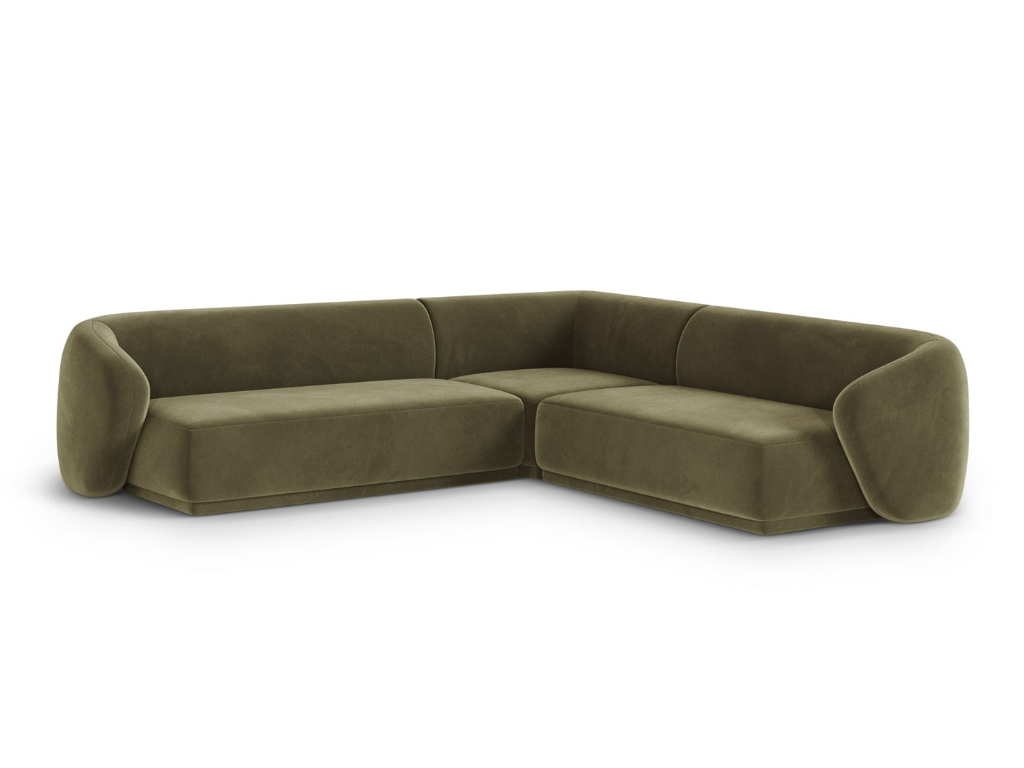 Gomera Symmetrical Corner Sofa (5 Seats, 256x256x74) - Salvador Velvet - Gallery image 3