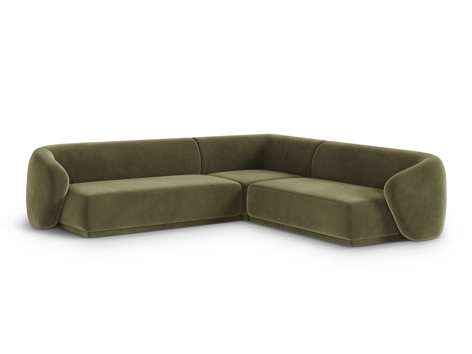 Gomera Symmetrical Corner Sofa (5 Seats, 256x256x74) - Salvador Velvet - Gallery image 3