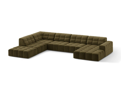 Chicago Panoramic Corner Sofa (7 Seats, 375x263x78) - Bluvel Velvet - Gallery image 5