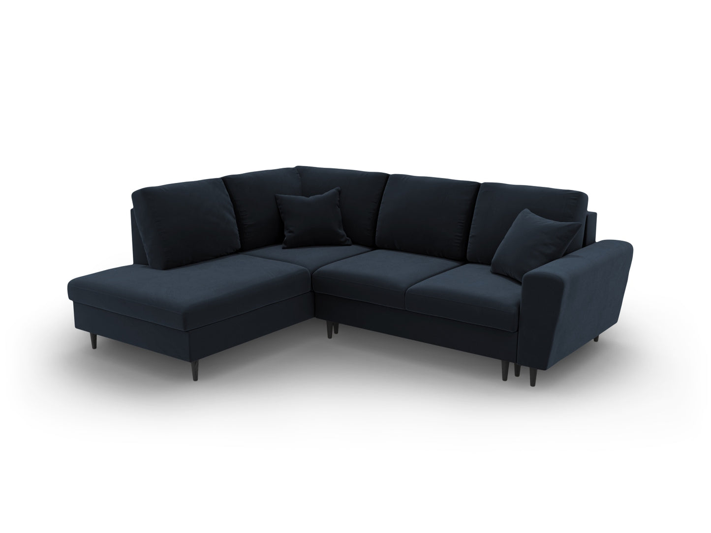 Kyoto Corner Sofa With Bed Function And Box (5 Seats, 243x194x88) - Left/Right - Riviera Velvet - Gallery image 5