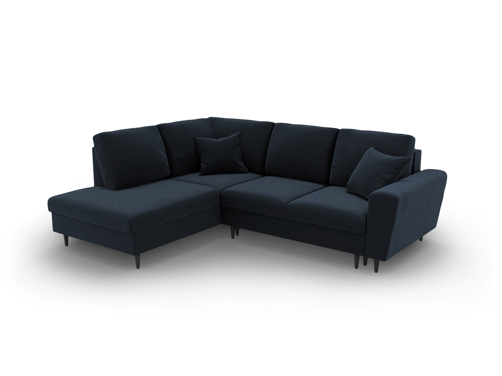 Kyoto Corner Sofa With Bed Function And Box (5 Seats, 243x194x88) - Left/Right - Riviera Velvet - Gallery image 5