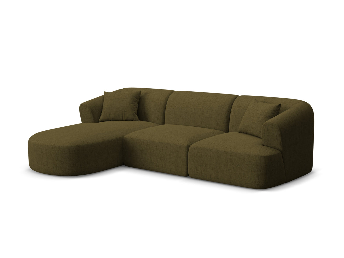 Campi Modular Corner Sofa (4 Seats, 256x156x70) - Structured Fabric - Gallery image 6