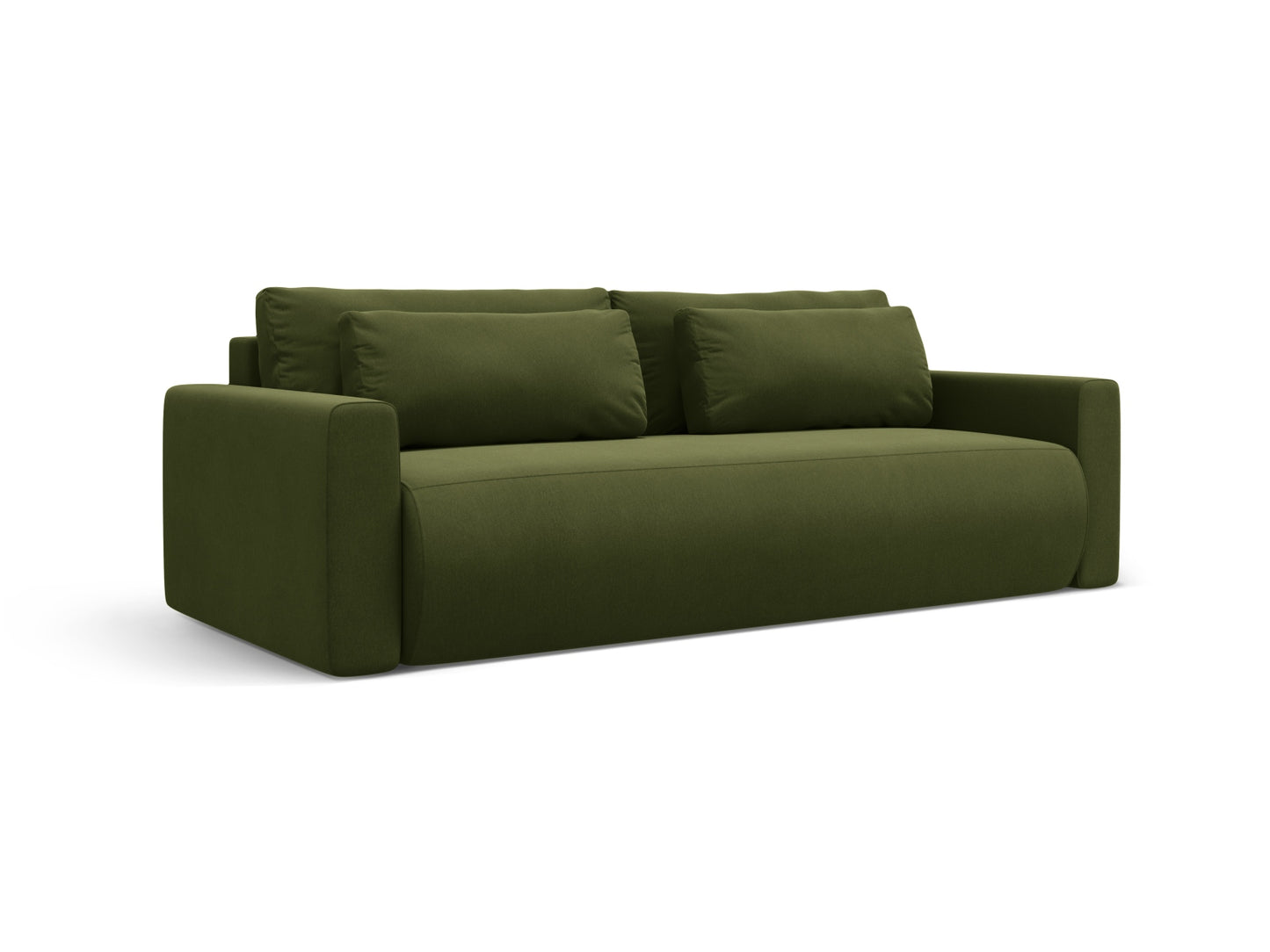 Belfast Sofa With Bed Function And Box (3 Seats, 238x105x84) - Velvet - Gallery image 2