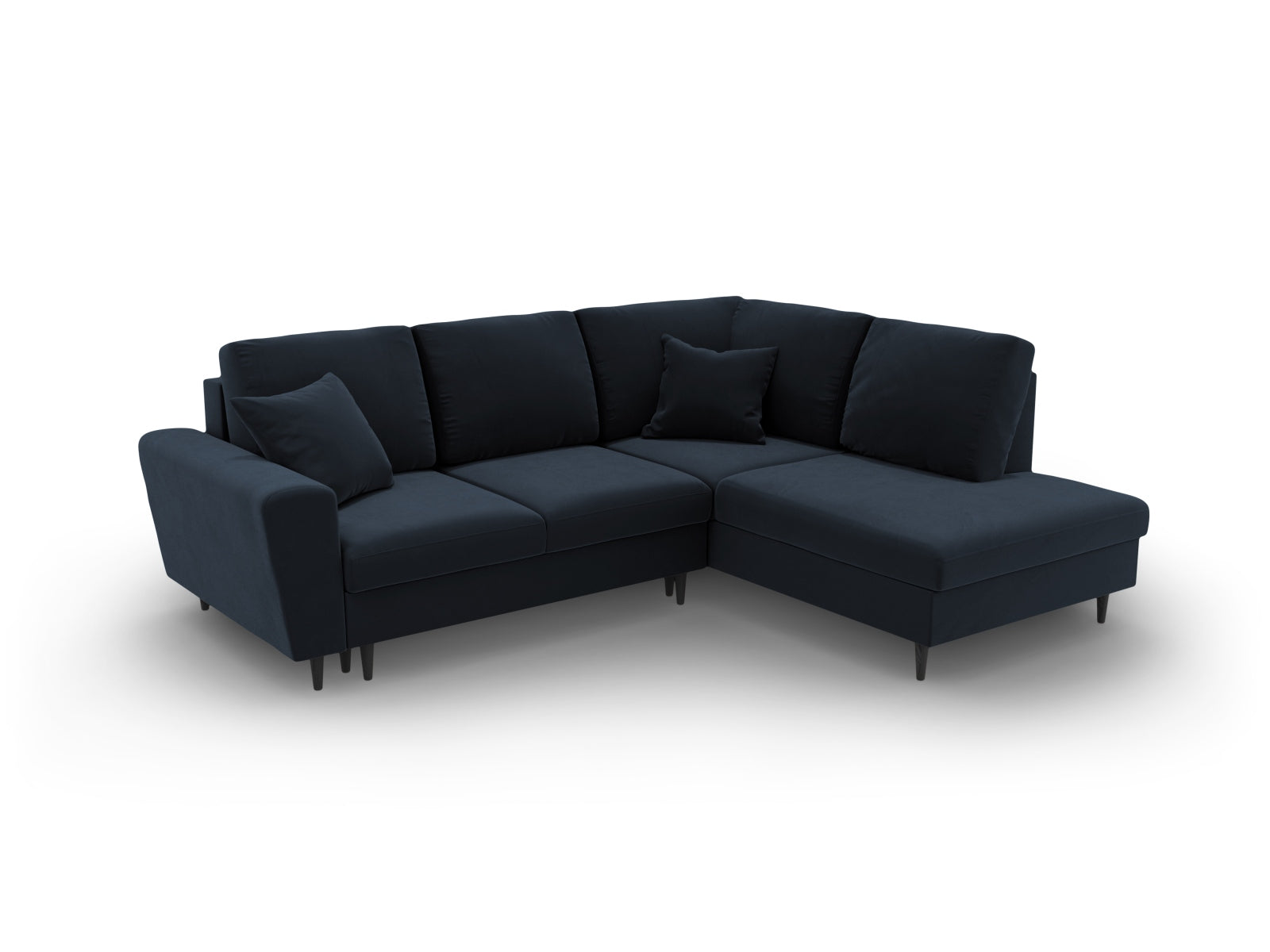 Kyoto Corner Sofa With Bed Function And Box (5 Seats, 243x194x88) - Left/Right - Riviera Velvet - Gallery image 6
