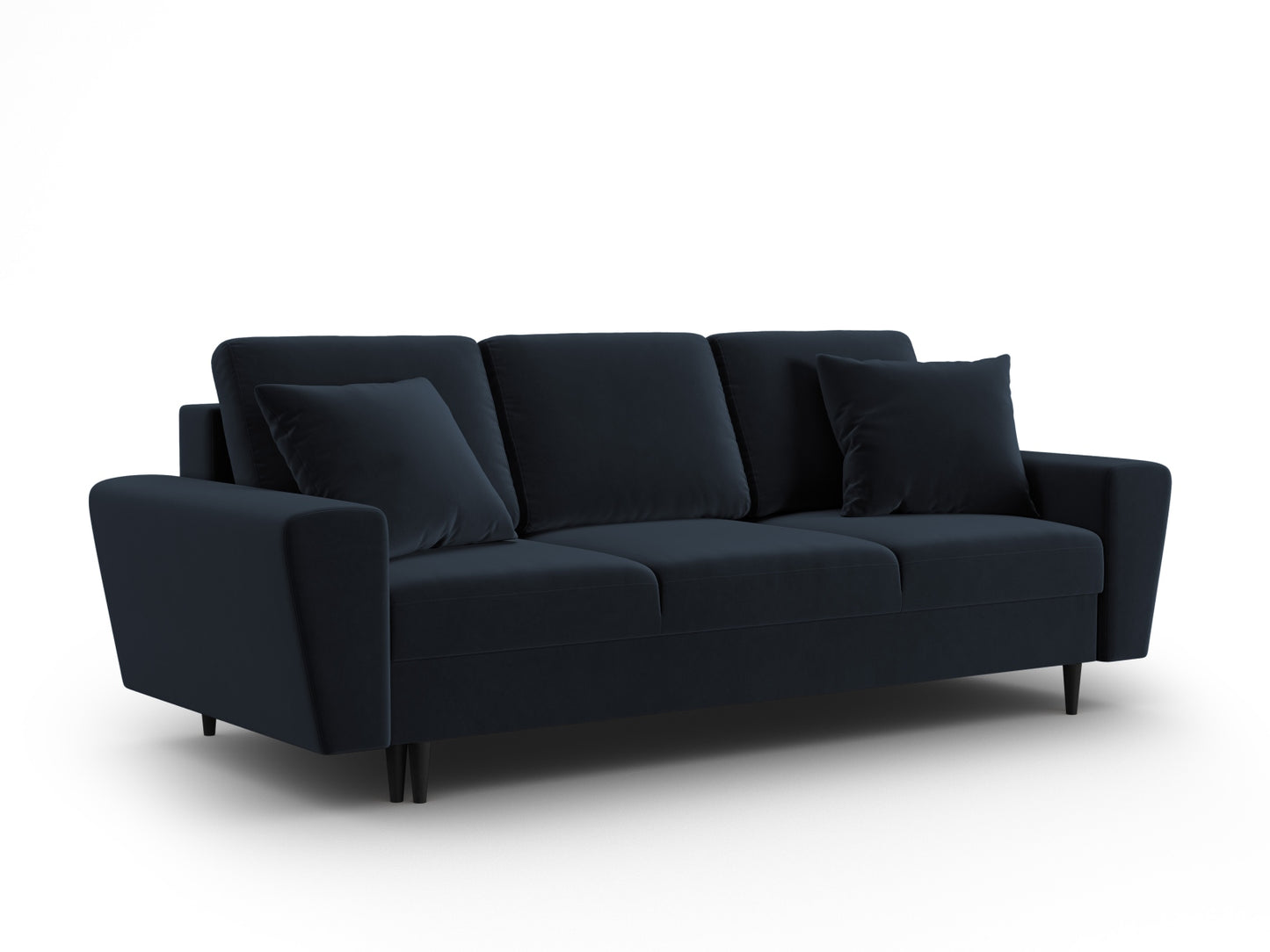 Kyoto Sofa With Bed Function And Box (3 Seats, 235x100x88) - Riviera Velvet - Gallery image 3