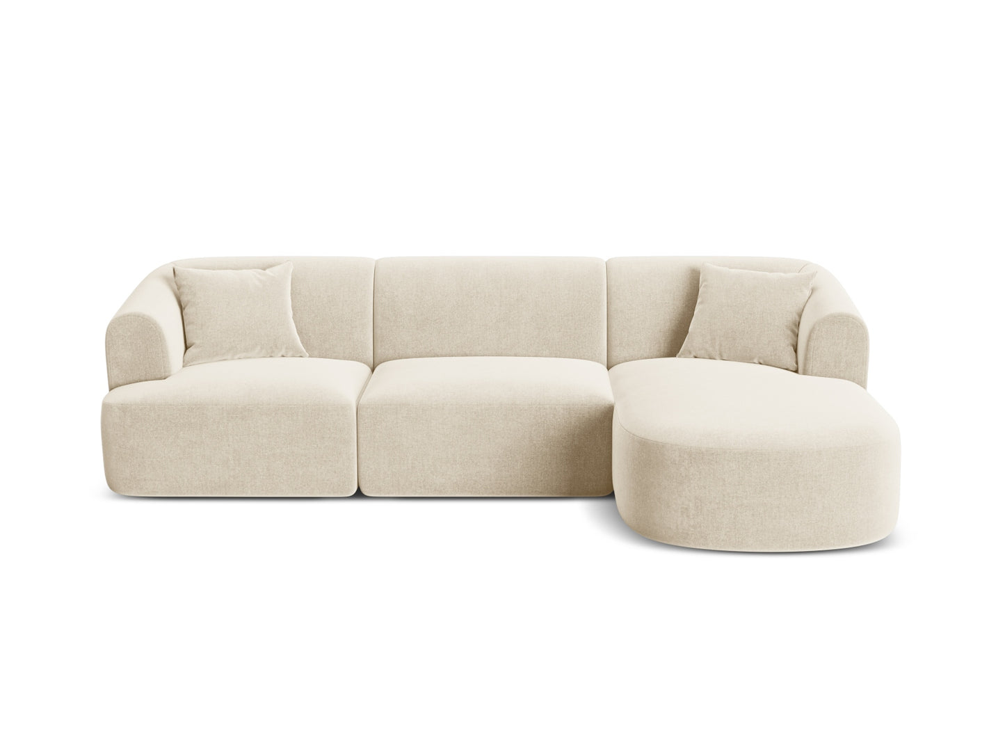 Campi Modular Corner Sofa (4 Seats, 256x156x70) - Velvet
