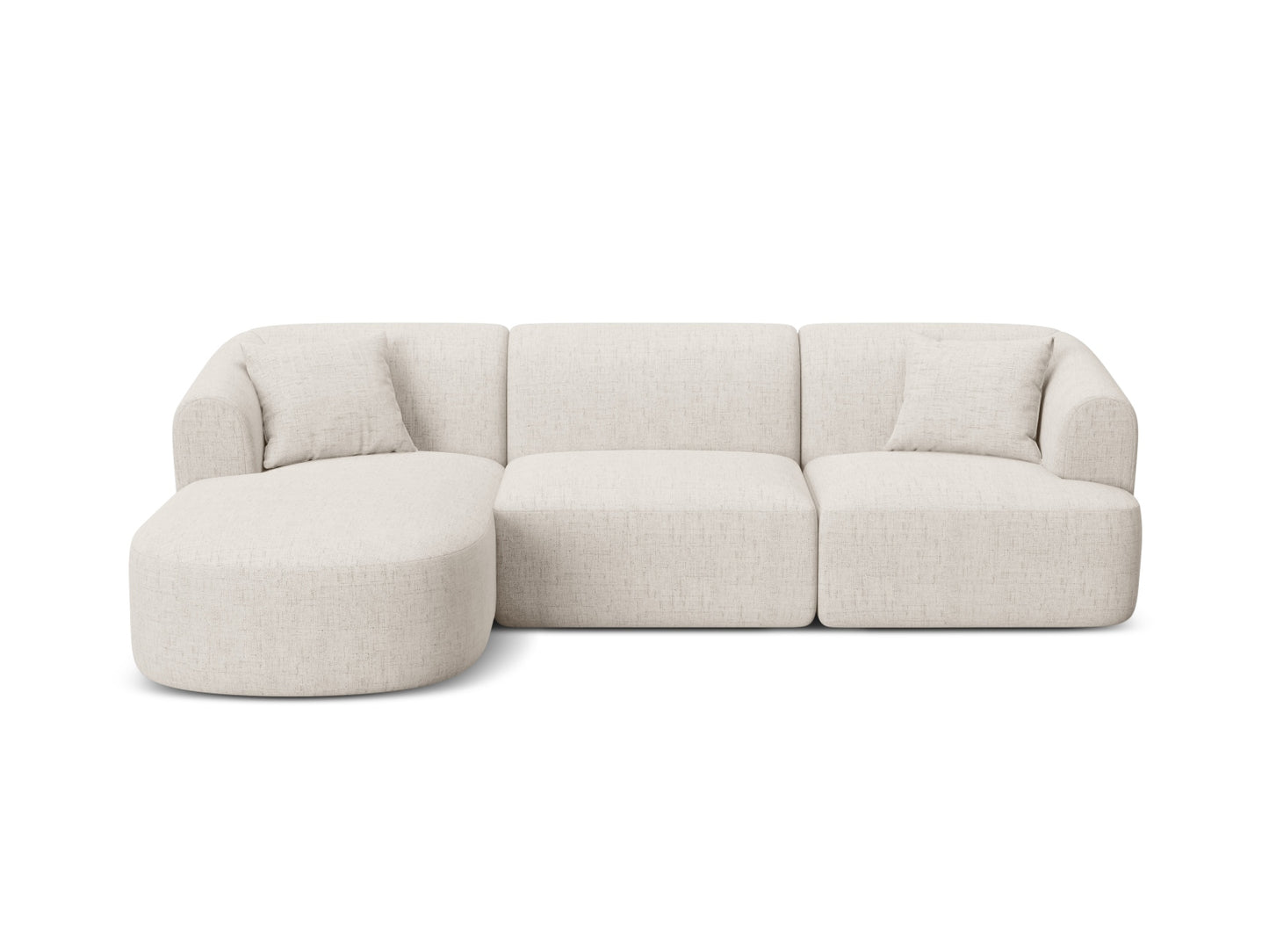Campi Modular Corner Sofa (4 Seats, 256x156x70) - Structured Fabric