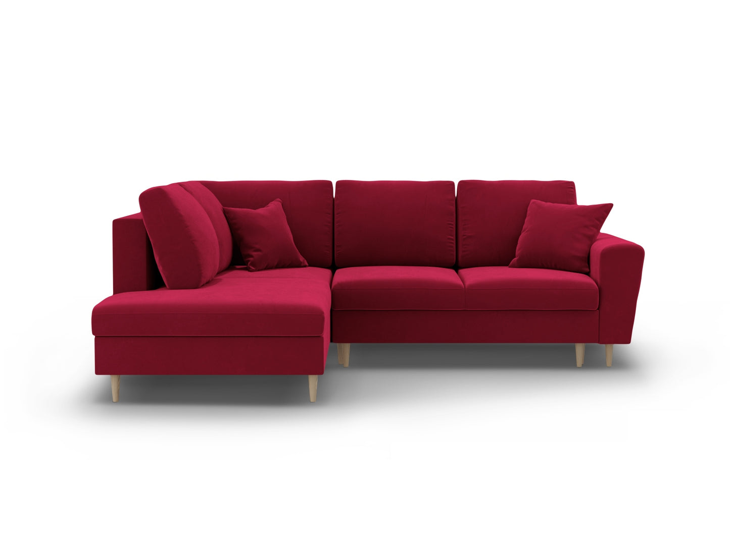 Kyoto Corner Sofa With Bed Function And Box (5 Seats, 243x194x88) - Left/Right - Riviera Velvet