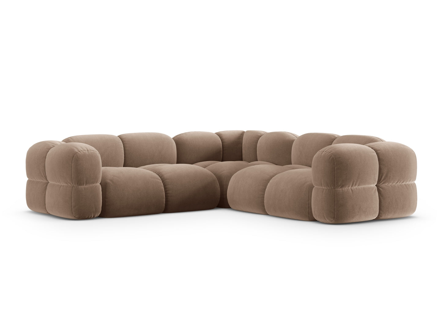 Loretto Symmetrical Corner Sofa (4 Seats, 250x250x68) - Vogue Velvet - Gallery image 8
