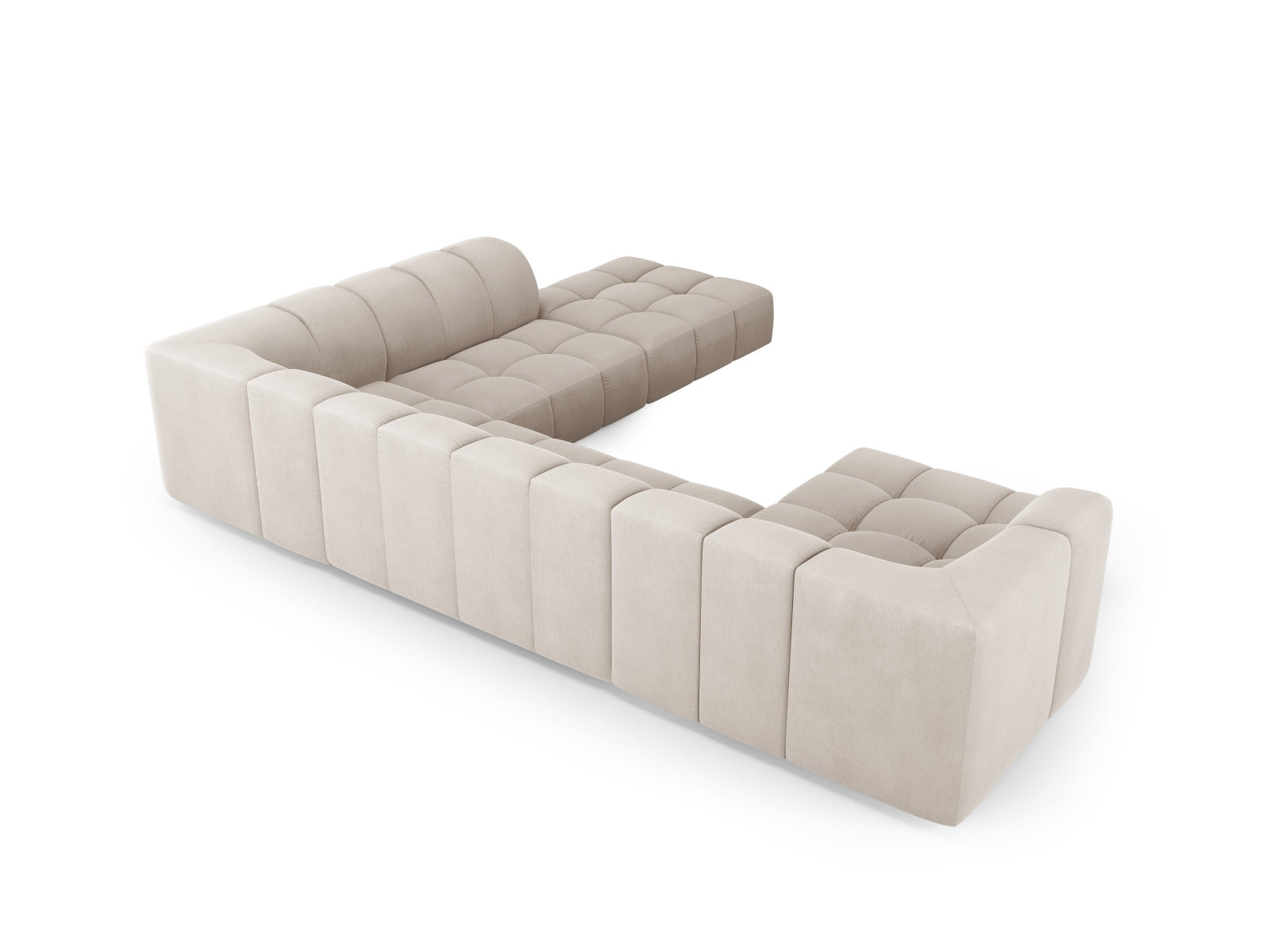 Moritz Panoramic Corner Sofa - Left/Right (7 Seats, 329x276x70) - Rebel Chenille - Gallery image 2