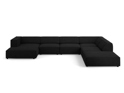 Arendal Panoramic Corner Sofa Chenille with corduroy (7 Seaters)