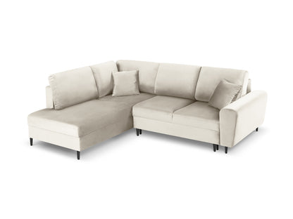 Kyoto Corner Sofa With Bed Function And Box (5 Seats, 243x194x88) - Left/Right - Riviera Velvet