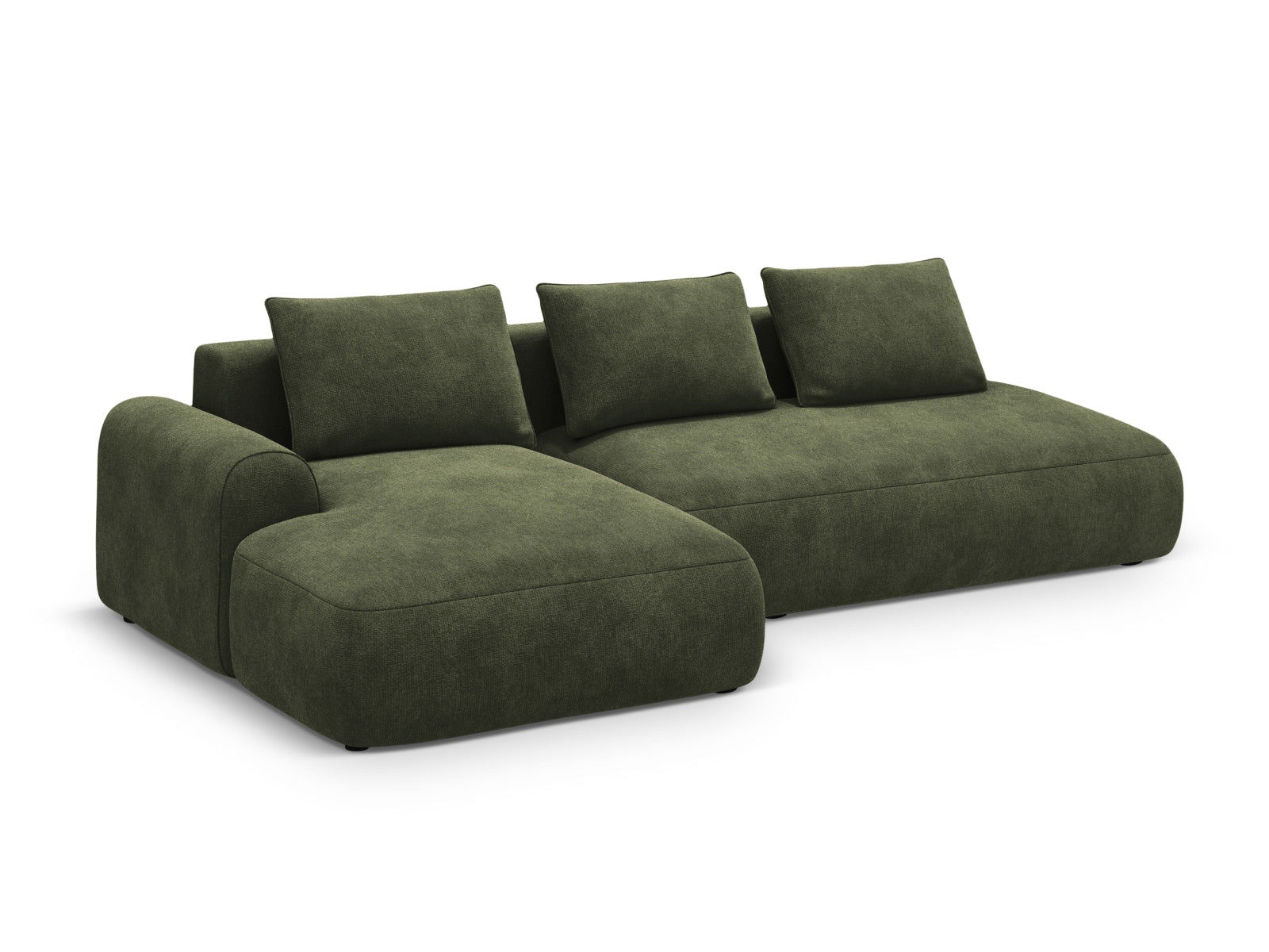 Calma Corner Sofa With Bed Function And Box (5 Seats, 275x142x84) - Velvet - Gallery image 5