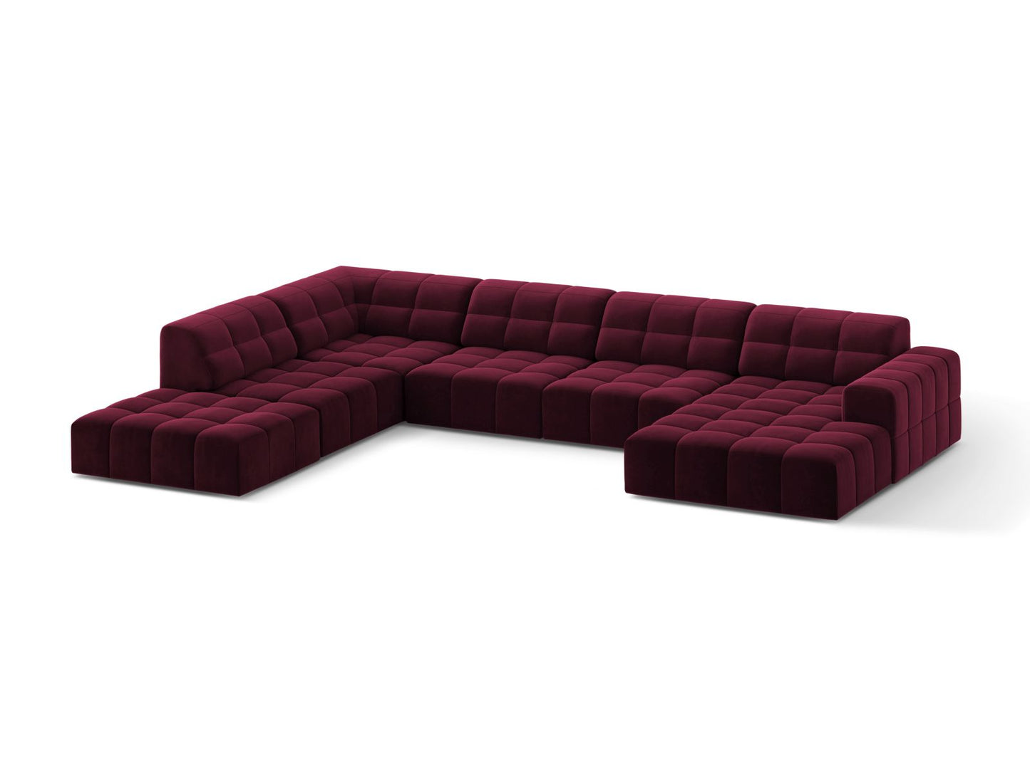 Chicago Panoramic Corner Sofa (7 Seats, 375x263x78) - Venus Velvet - Gallery image 7