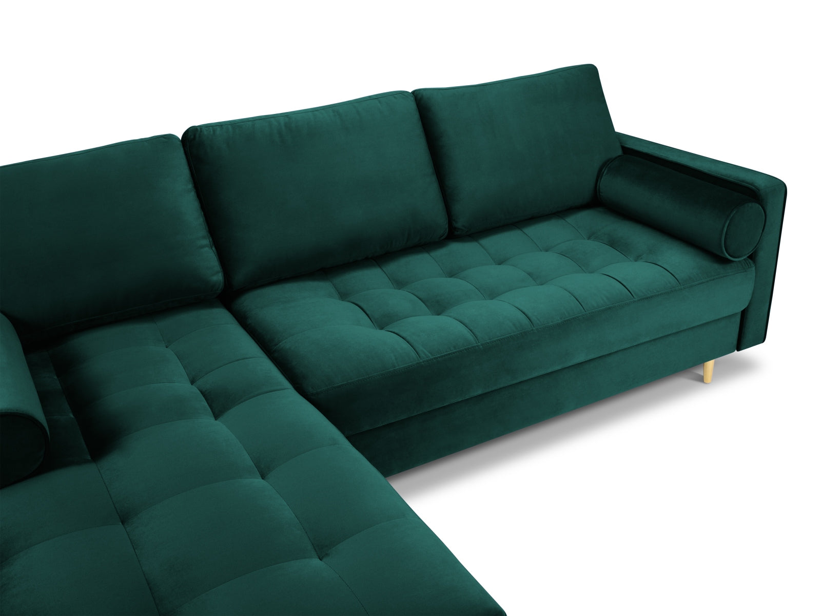 Aspen Corner Sofa (4 Seaters) - Velvet - Velvet - Gallery image 1