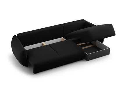 Matera Corner Sofa With Bed Function And Box - Left/Right (4 Seats, 253x173x86) - Salvador Velvet - Gallery image 3