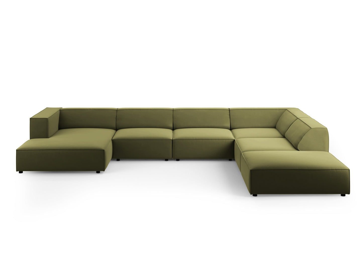 Arendal Panoramic Corner Sofa Velvet (7 Seaters)