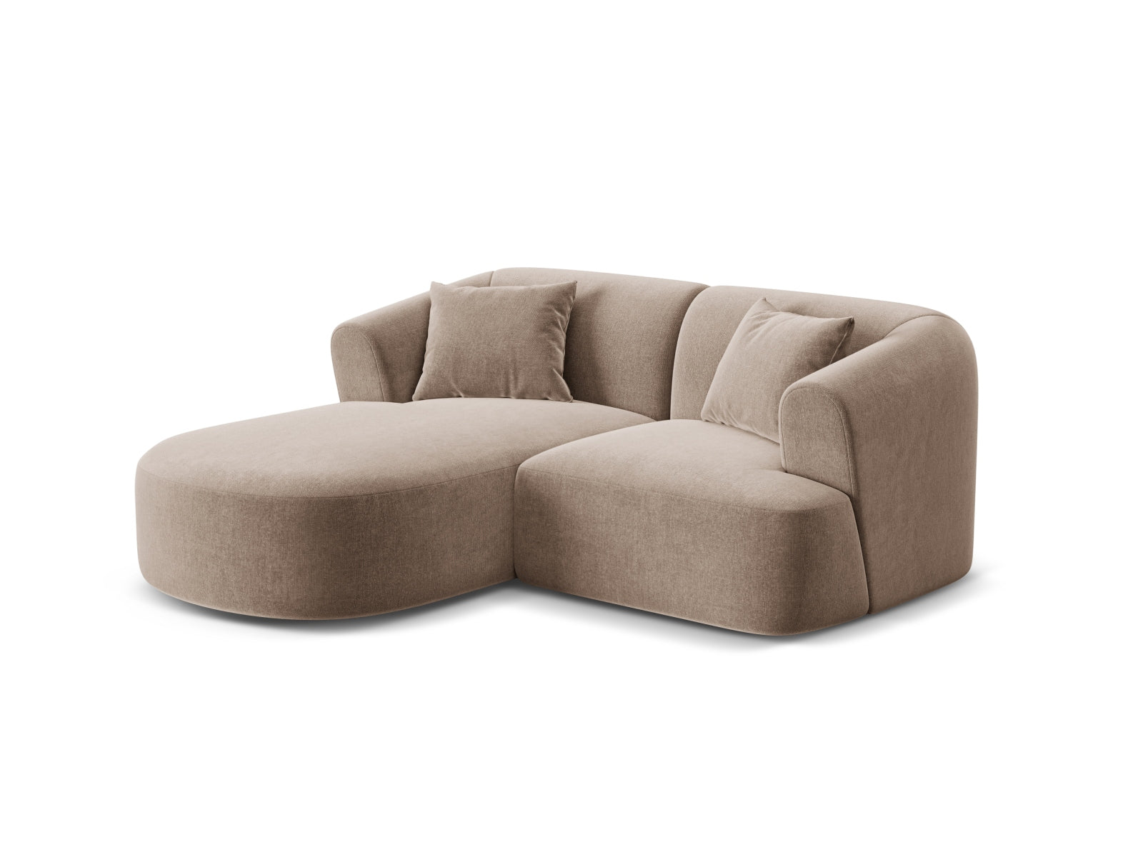 Campi Modular Corner Sofa (3 Seats, 180x156x70) - Velvet - Gallery image 4