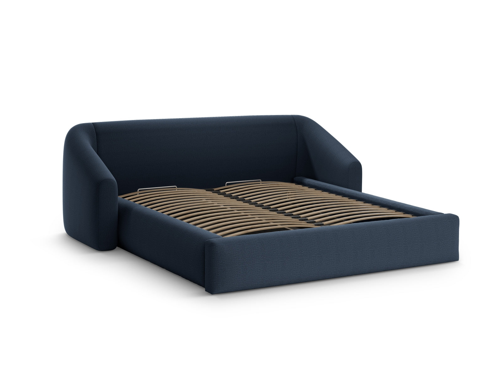 Campi Storage Bed With Headboard - Structured Fabric - Gallery image 4