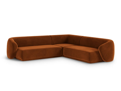 Gomera Symmetrical Corner Sofa (5 Seats, 256x256x74) - Salvador Velvet - Gallery image 7