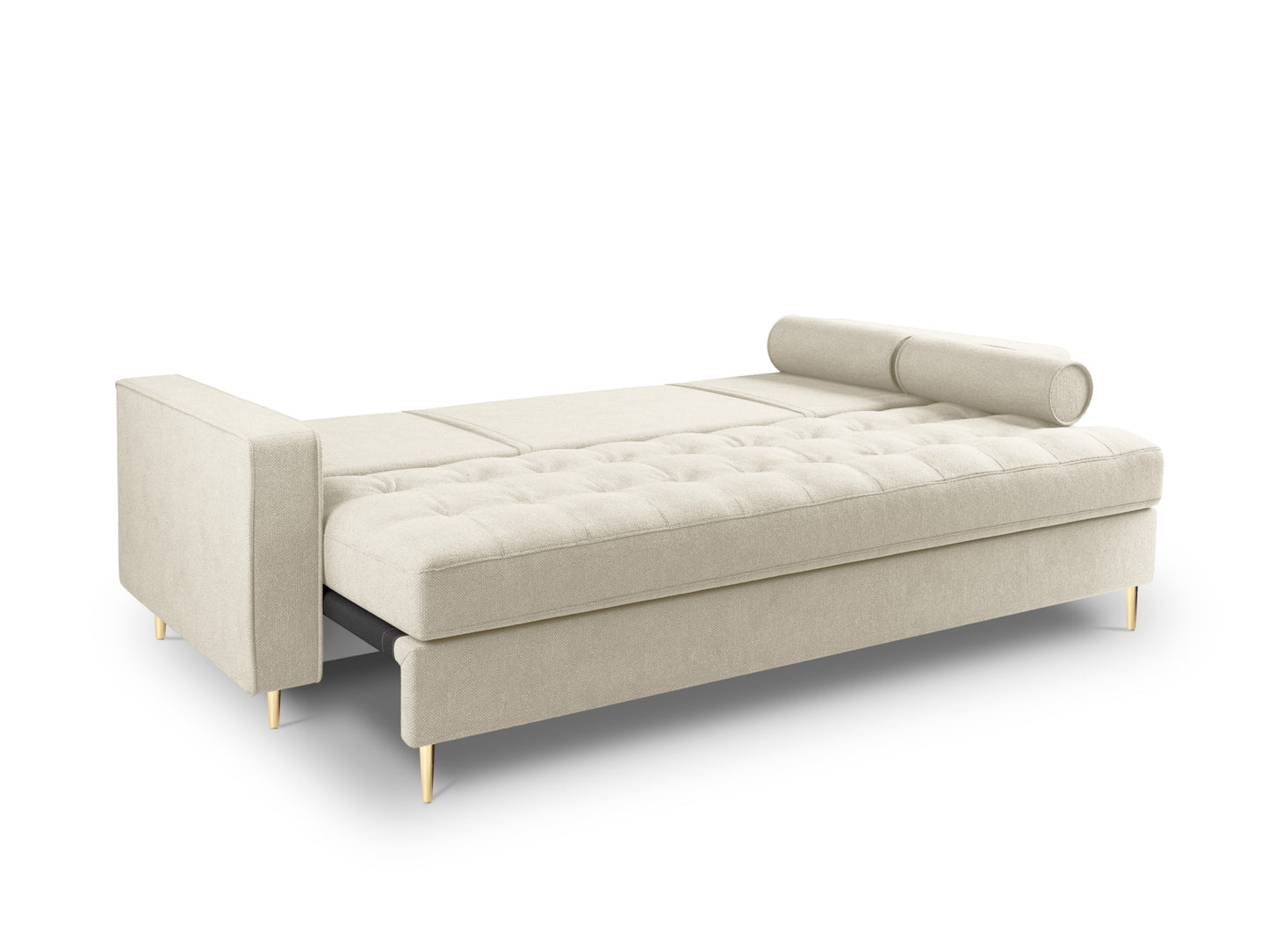 Aspen Sofa with Bed Function and Box (3 Seaters) - Structured Fabric - Structured Fabric - Gallery image 3