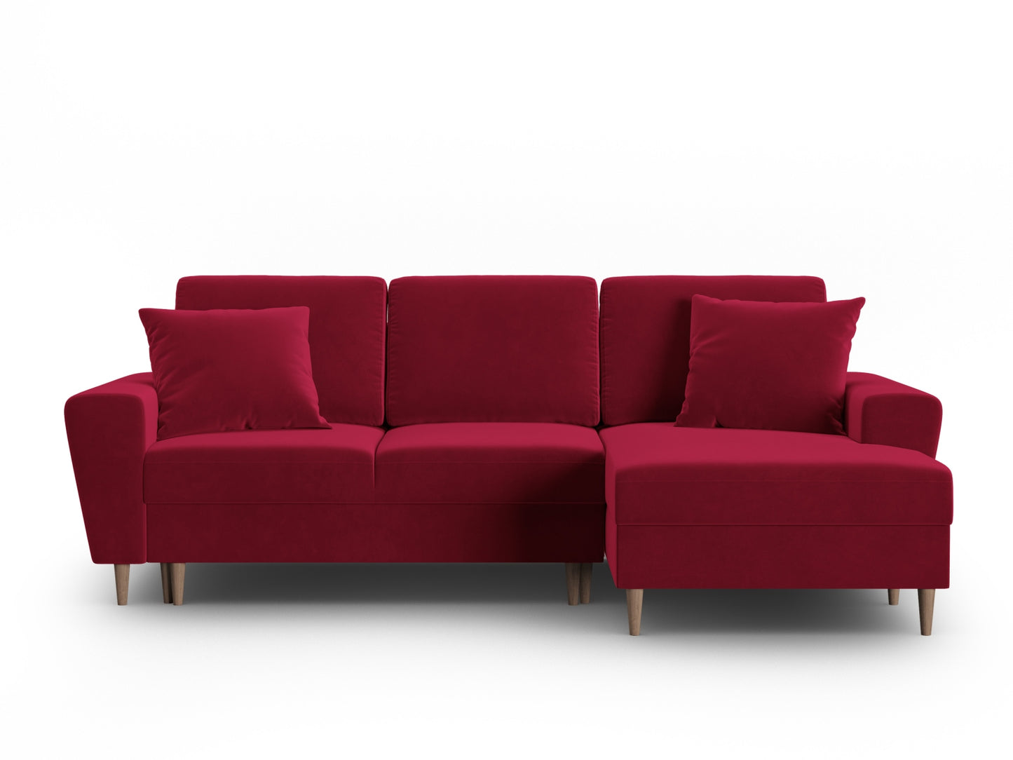 Kyoto Corner Sofa With Bed Function And Box (4 Seats, 241x145x88) - Left/Right - Riviera Velvet
