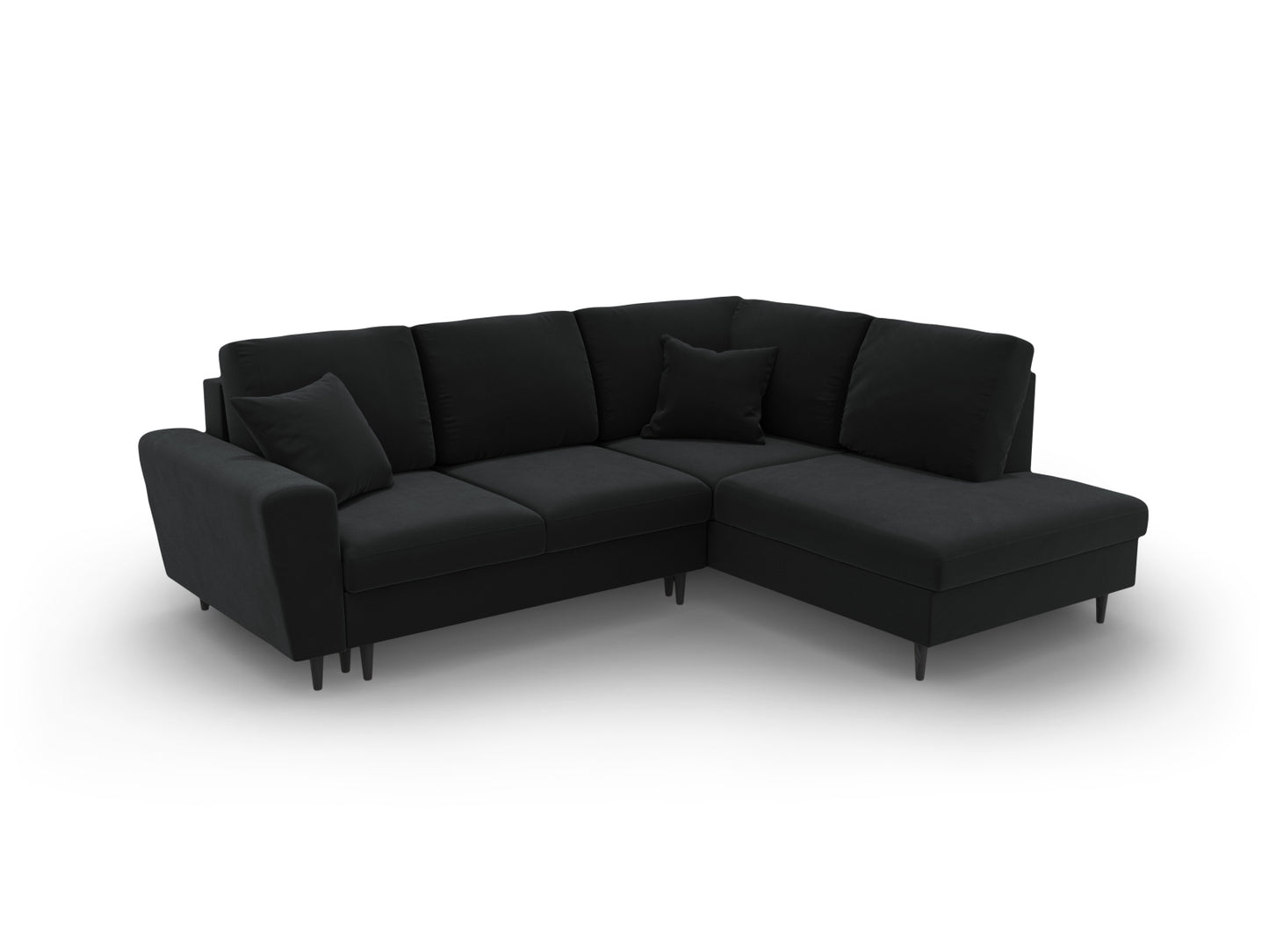 Kyoto Corner Sofa With Bed Function And Box (5 Seats, 243x194x88) - Left/Right - Riviera Velvet - Gallery image 2