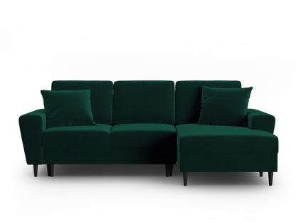 Kyoto Corner Sofa With Bed Function And Box (4 Seats, 241x145x88) - Left/Right - Riviera Velvet