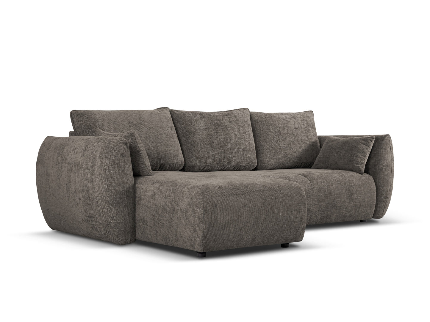 Matera Corner Sofa With Bed Function And Box - Left/Right (4 Seats, 253x173x86) - Haga Chenille - Gallery image 5