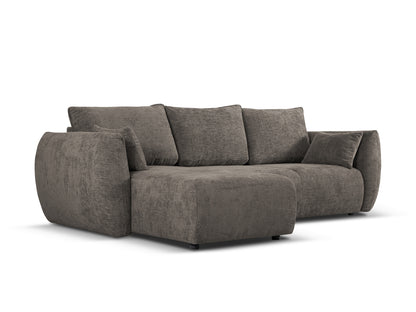 Matera Corner Sofa With Bed Function And Box - Left/Right (4 Seats, 253x173x86) - Haga Chenille - Gallery image 5