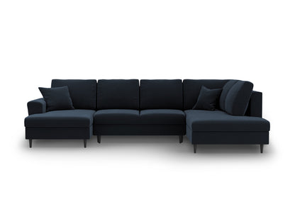 Kyoto Panoramic Corner Sofa With Bed Function And Box (7 Seats, 313x194x88) - Left/Right - Riviera Velvet