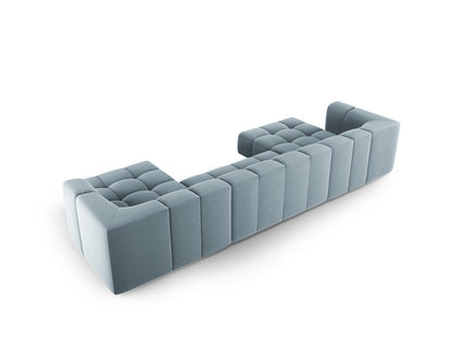 Moritz Modular Sofa (5 Seats, 346x160x70) - Bluvel Velvet - Gallery image 6