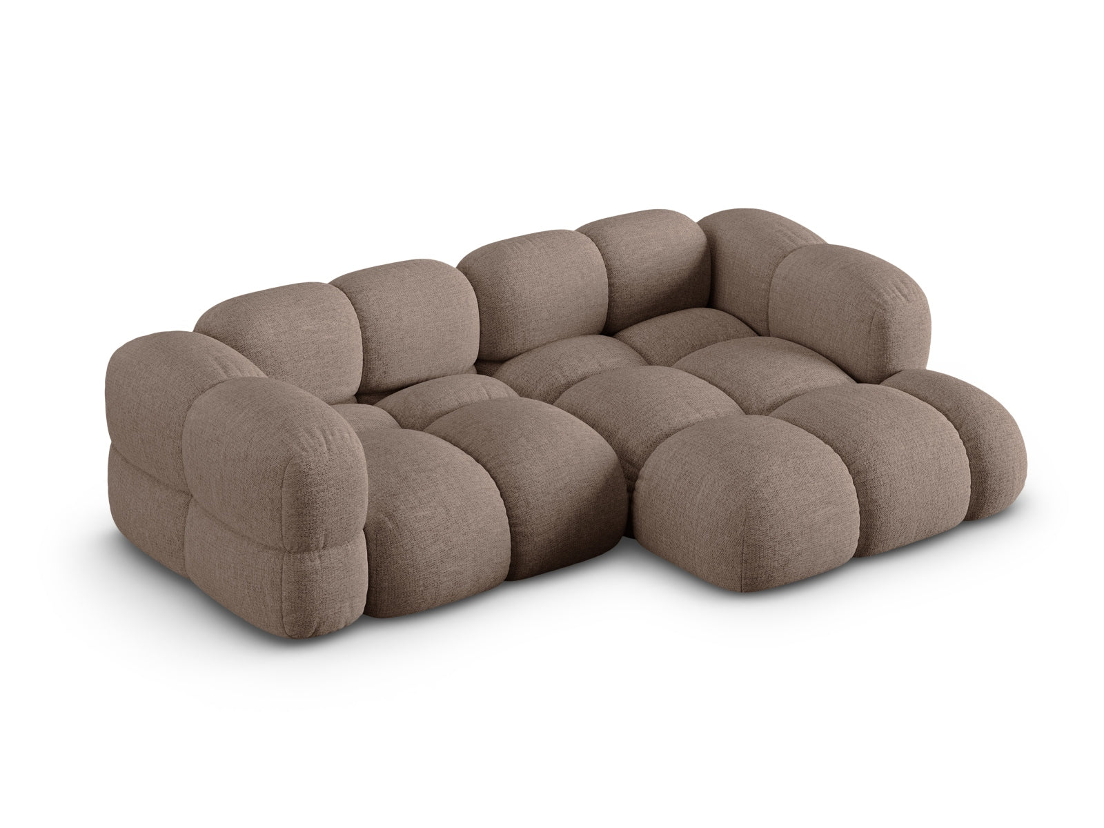 Loretto Corner Sofa - Left/Right (3 Seats, 147x250x68) - Sorella Structured Fabric - Gallery image 4