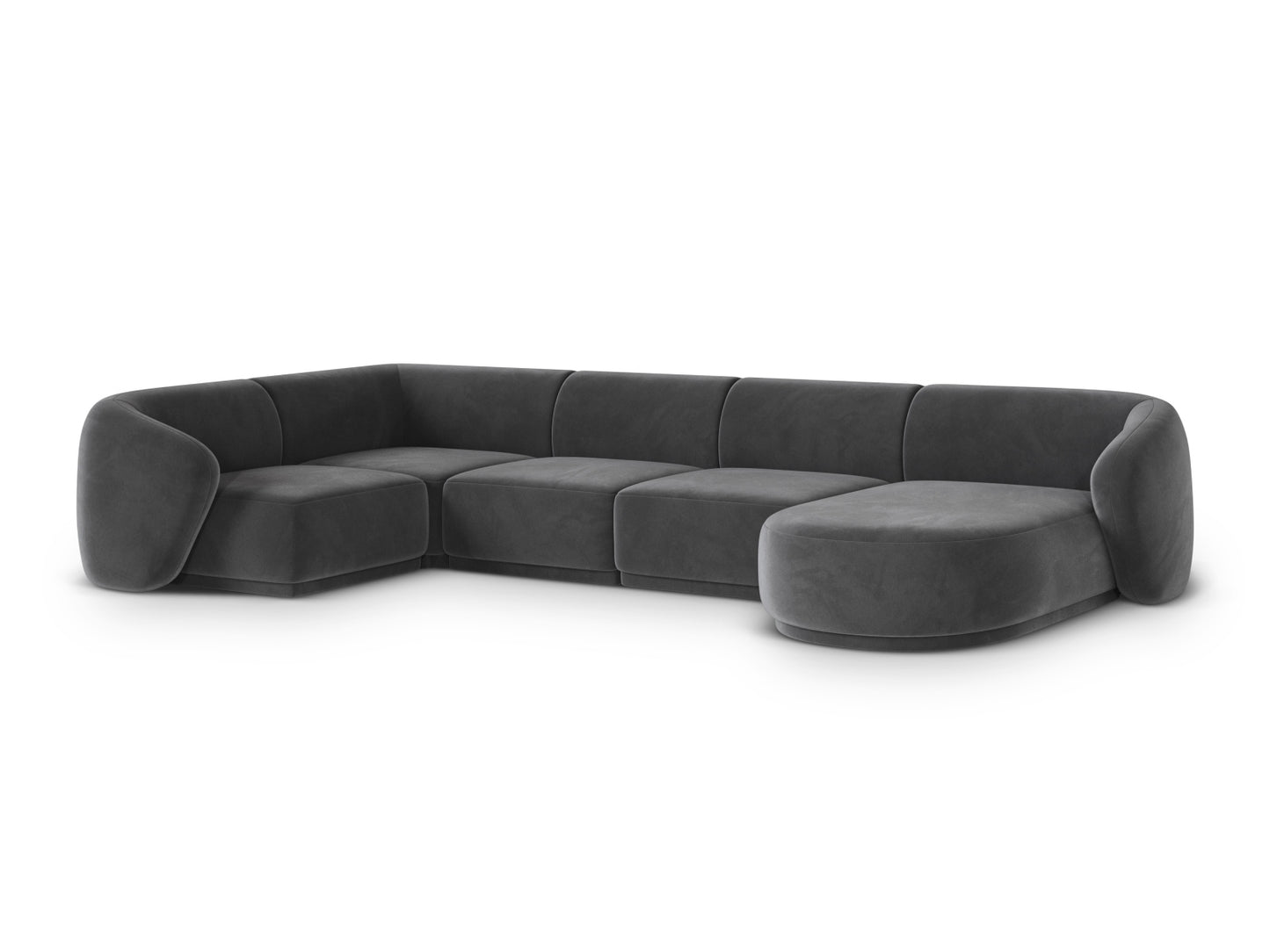 Gomera Panoramic Corner Sofa (6 Seats, 336x166x74) - Salvador Velvet - Gallery image 3