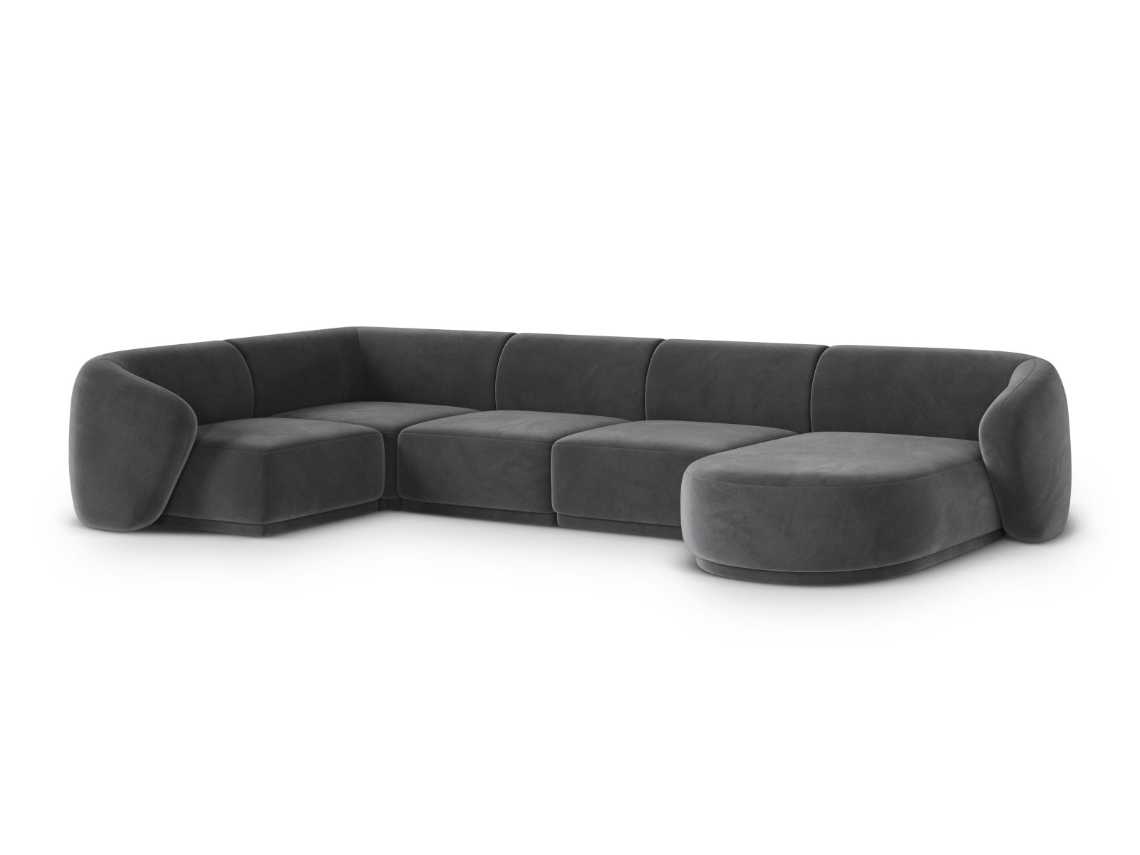 Gomera Panoramic Corner Sofa (6 Seats, 336x166x74) - Salvador Velvet - Gallery image 3