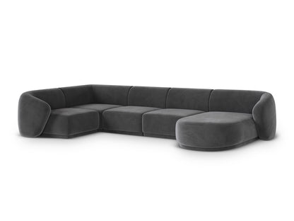 Gomera Panoramic Corner Sofa (6 Seats, 336x166x74) - Salvador Velvet - Gallery image 3