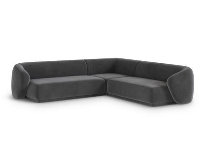 Gomera Symmetrical Corner Sofa (5 Seats, 256x256x74) - Salvador Velvet - Gallery image 2