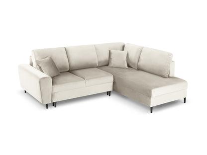 Kyoto Corner Sofa With Bed Function And Box (5 Seats, 243x194x88) - Left/Right - Riviera Velvet